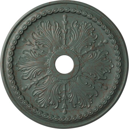 Ekena Millwork Winsor Ceiling Medallion (Fits Canopies up to 4"), 27 1/2"OD x 4"ID x 1 1/2"P, Cloud Burst Crackle CM27WICBC